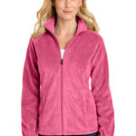 Port Authority Women's Plush Fleece Full-Zip Jacket L190 Awareness Pink