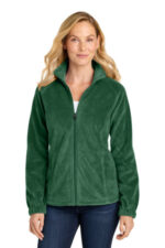 Port Authority Women's Plush Fleece Full-Zip Jacket L190 Dark Green