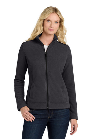 Port Authority Women's Ultra Warm Brushed Fleece Jacket. L211 Graphite/ Deep Black