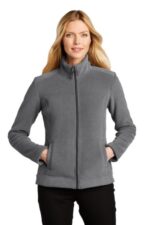 Port Authority Women's Ultra Warm Brushed Fleece Jacket. L211 Gusty Grey/ Sterling Grey