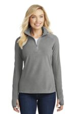 Port Authority Women's Microfleece 1/2-Zip Pullover. L224 Pearl Grey