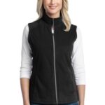 Port Authority Women's Microfleece Vest. L226 Black
