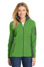 Port Authority Women's Summit Fleece Full-Zip Jacket. L233 Vine Green/ Magnet