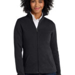 Port Authority Women's Slub Fleece Full-Zip Jacket. L293 Black