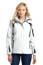Port Authority Women's All-Season II Jacket. L304 White/ Black
