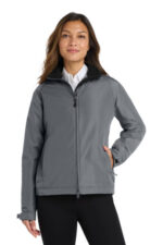 Port Authority Women's Challenger Jacket. L354 Steel Grey/ True Black