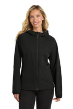 Port Authority Women's Essential Rain Jacket L407 Deep Black
