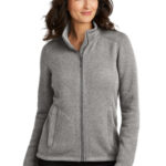 Port Authority Women's Arc Sweater Fleece Jacket L428 Deep Smoke Heather