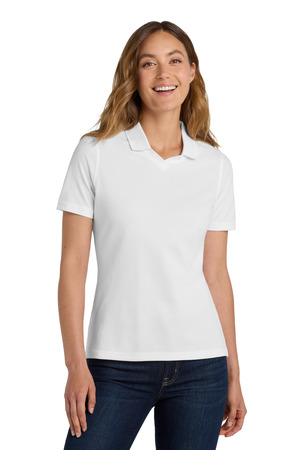 Port Authority Women's Rapid Dry Polo. L455 White
