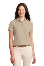 Port Authority Women's Silk Touch Polo. L500 Stone