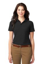 Port Authority Women's Stain-Resistant Polo. L510 Black