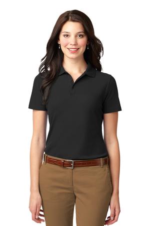 Port Authority Women's Stain-Resistant Polo. L510 Black
