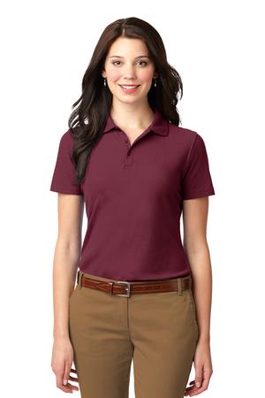 Port Authority Women's Stain-Resistant Polo. L510 Burgundy