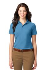 Port Authority Women's Stain-Resistant Polo. L510 Celadon Blue