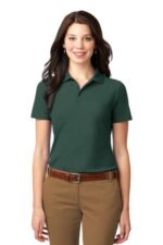 Port Authority Women's Stain-Resistant Polo. L510 Dark Green