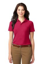 Port Authority Women's Stain-Resistant Polo. L510 Red