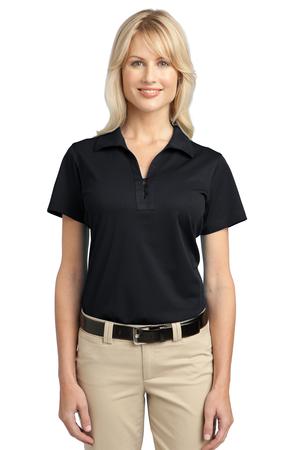 Port Authority Women's Tech Pique Polo. L527 Black