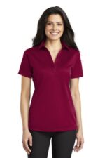 Port Authority Women's Silk Touch Performance Polo. L540 Red