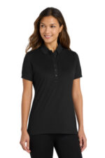 Port Authority Women's Stretch Pique Polo. L555 Black