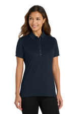 Port Authority Women's Stretch Pique Polo. L555 Dress Blue Navy
