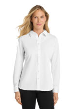 Port Authority Women's Dimension Knit Dress Shirt. L570 White
