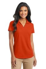Port Authority Women's Dry Zone Grid Polo. L572 Autumn Orange