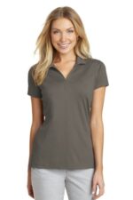 Port Authority Women's Rapid Dry Mesh Polo. L573 Grey Smoke