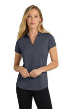 Port Authority Women's Digi Heather Performance Polo. L574 Dark Grey