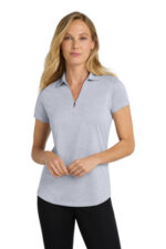 Port Authority Women's Digi Heather Performance Polo. L574 Light Grey