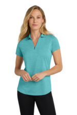 Port Authority Women's Digi Heather Performance Polo. L574 Maui Blue