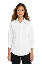 Port Authority Women's 3/4-Sleeve Easy Care Shirt. L612 White