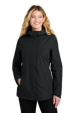 Port Authority Women's C-FREE Rain Jacket L714 Deep Black