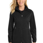 Port Authority Women's Active Hooded Soft Shell Jacket. L719 Deep Black
