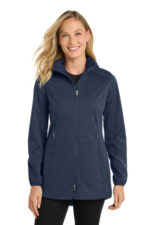 Port Authority Women's Active Hooded Soft Shell Jacket. L719 Dress Blue Navy