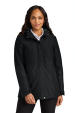 Port Authority Women's Insulated Heavy Ripstop Jacket L721 Deep Black