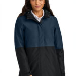 Port Authority Women's Insulated Heavy Ripstop Jacket L721 Dress Blue Navy/ Deep Black