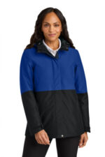 Port Authority Women's Insulated Heavy Ripstop Jacket L721 True Royal/ Deep Black