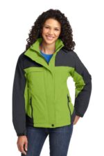Port Authority Women's Nootka Jacket. L792 Bright Pistachio/ Graphite