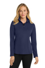 Port Authority Women's Pinpoint Mesh 1/2-Zip . L806 True Navy