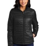 Port Authority Women's Packable Puffy Jacket L850 Deep Black