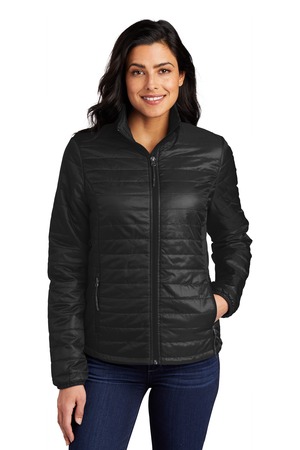 Port Authority Women's Packable Puffy Jacket L850 Deep Black