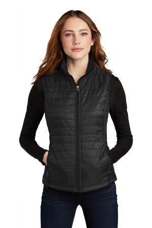Port Authority Women's Packable Puffy Vest L851 Deep Black