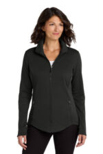 Port Authority Women's Collective Smooth Fleece Jacket. L904 Deep Black
