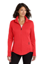 Port Authority Women's Collective Smooth Fleece Jacket. L904 Red Pepper