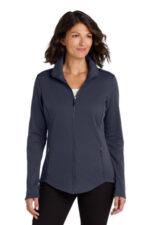 Port Authority Women's Collective Smooth Fleece Jacket. L904 River Blue Navy