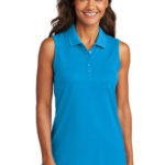 Port Authority Women's Dry Zone UV Micro-Mesh Sleeveless Polo LK110SV Coastal Blue