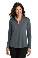 Port Authority Women's Dry Zone UV Micro-Mesh 1/4-Zip LK112 Graphite
