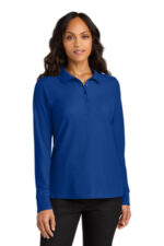 Port Authority Women's Wearever Signature Pique Long Sleeve Polo LK200LS True Royal
