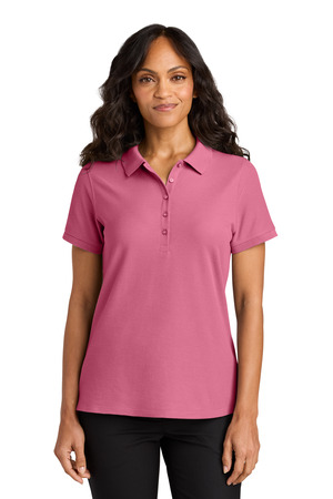 Port Authority Women's Wearever Signature Pique Polo LK200 Awareness Pink