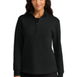 Port Authority Women's Wearever Signature Double Pique 1/4-Zip LK210 Deep Black